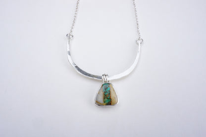Turquoise Bar Necklace (Royston Ribbon)