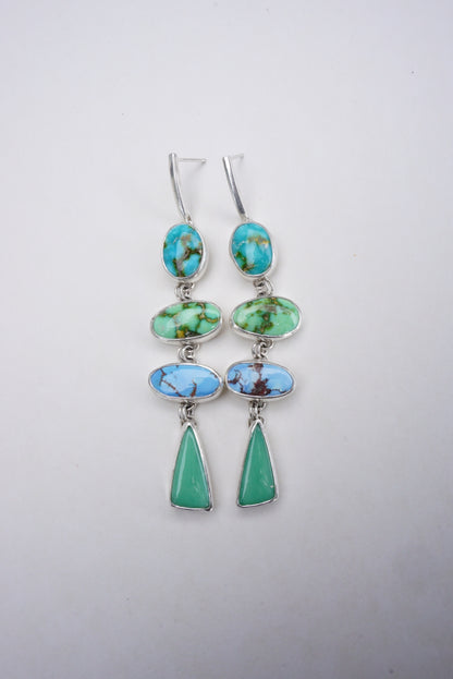 Cascade Statement Earring (Multi Stone)