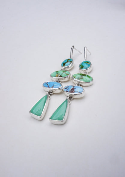 Cascade Statement Earring (Multi Stone)
