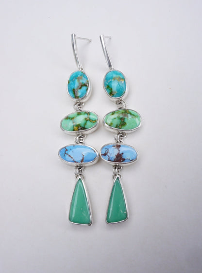 Cascade Statement Earring (Multi Stone)