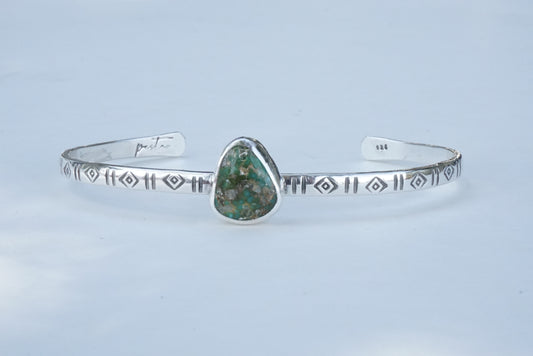Stamped Cuff Bracelet (Sonoran Gold)