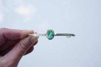 Stamped Cuff Bracelet (Sonoran Gold)