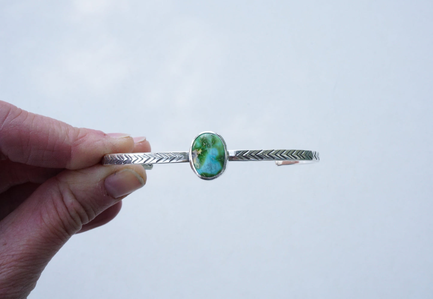 Stamped Cuff Bracelet (Sonoran Gold)