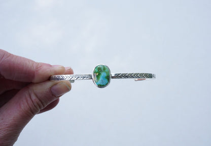 Stamped Cuff Bracelet (Sonoran Gold)