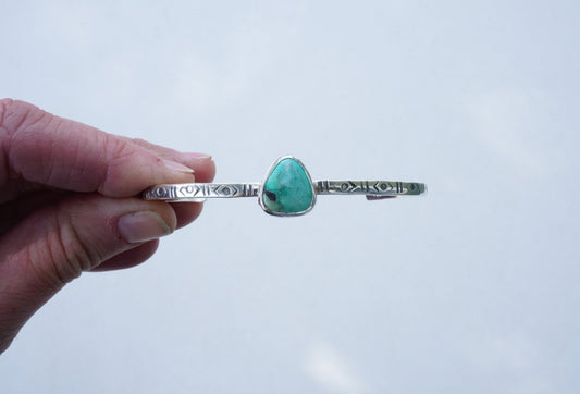 Stamped Cuff Bracelet (Carico Lake)