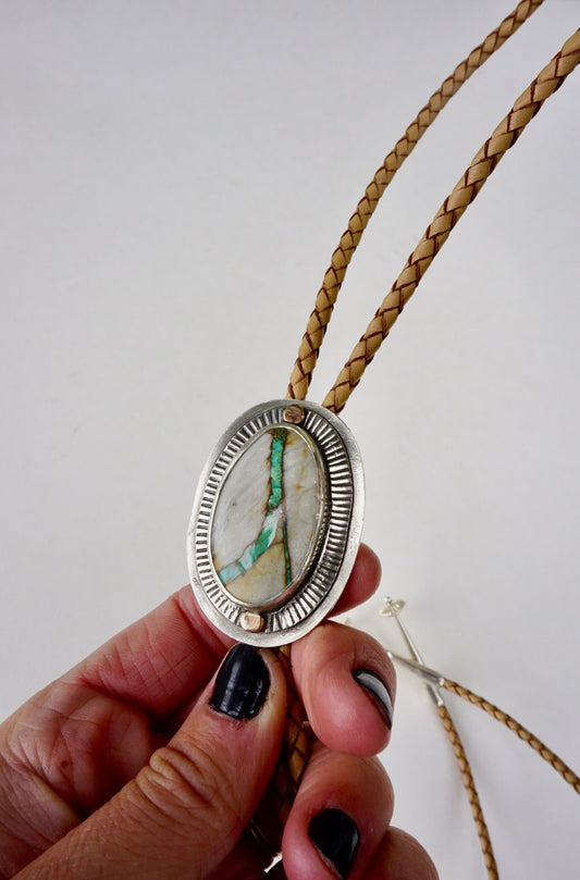 Sundial Bolo Tie (Royston Ribbon)
