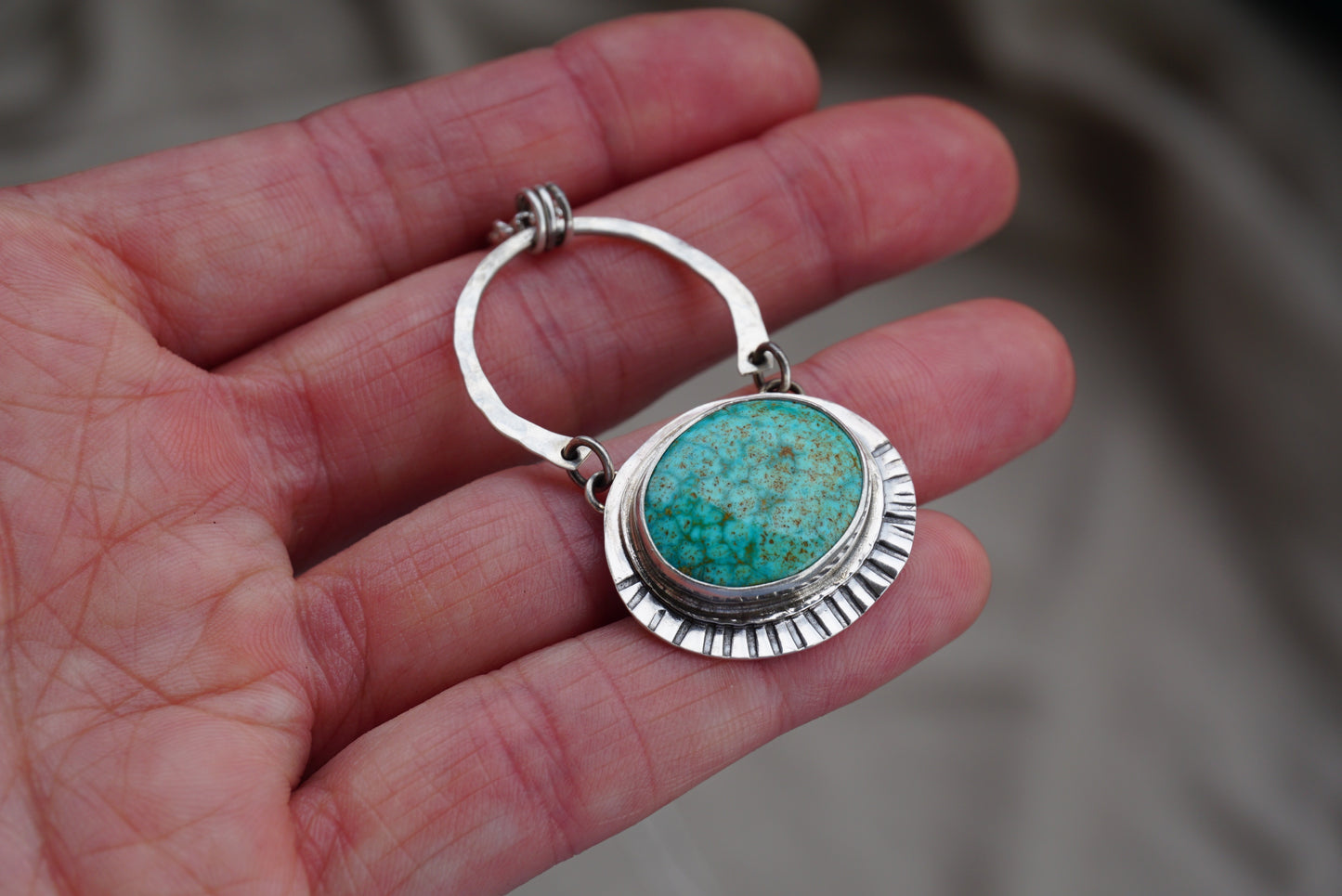 Riverbend Necklace #1 (Turquoise Mountain)