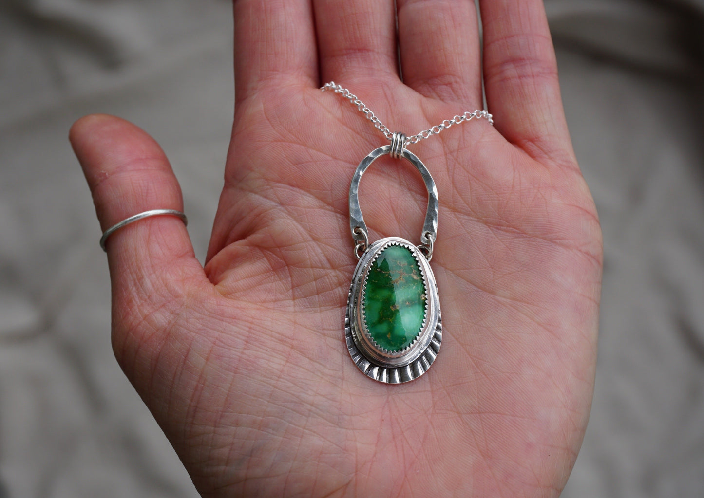 Riverbend Necklace #2 (Emerald Valley)
