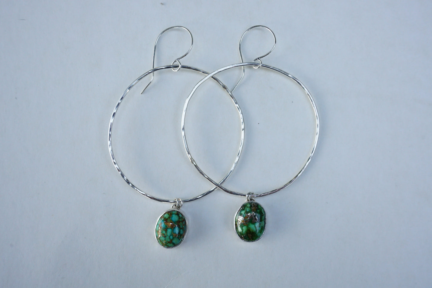 Hammered Organic Hoops (Sonoran Gold)