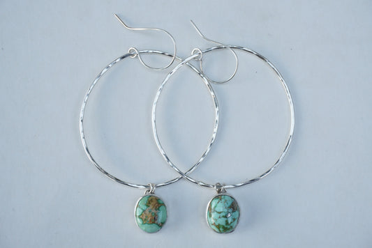 Hammered Organic Hoops (Sonoran Gold)