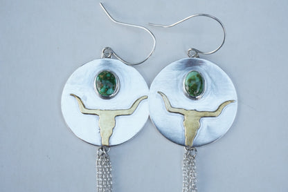 Longhorn Earrings (Sonoran Gold)