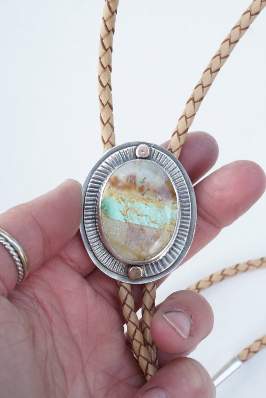 Sundial Bolo Tie (Royston Ribbon)