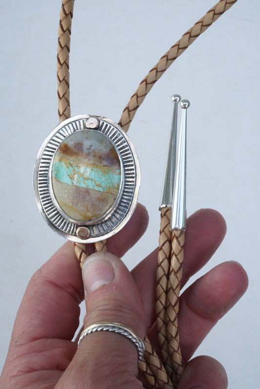 Sundial Bolo Tie (Royston Ribbon)