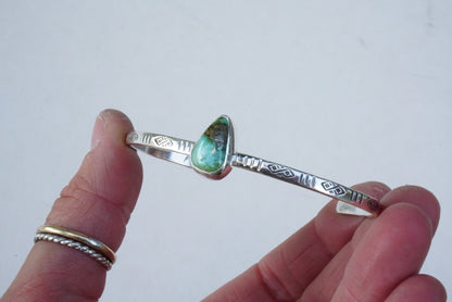 Stamped Cuff Bracelet (Sonoran Gold)