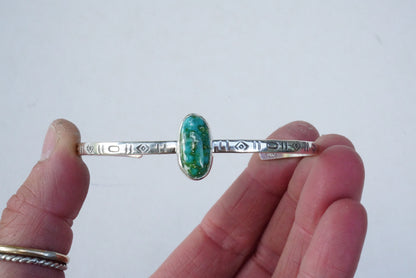 Stamped Cuff Bracelet (Sonoran Gold)