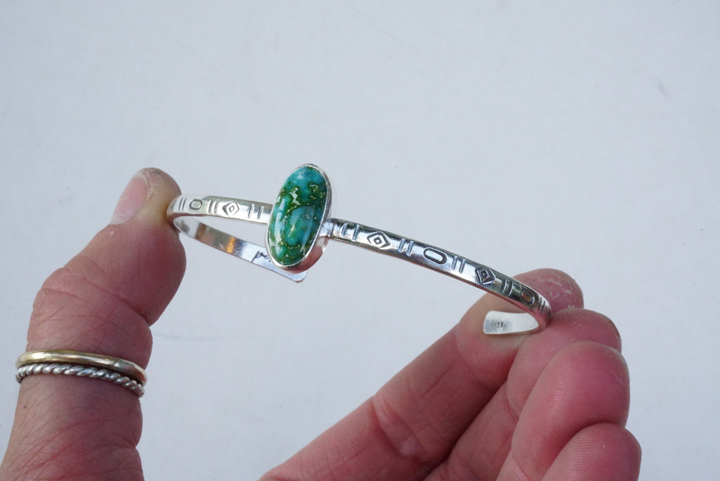 Stamped Cuff Bracelet (Sonoran Gold)