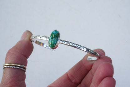 Stamped Cuff Bracelet (Sonoran Gold)