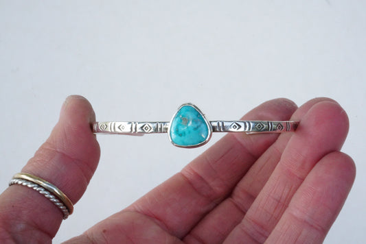 Stamped Cuff Bracelet (Carico Lake)