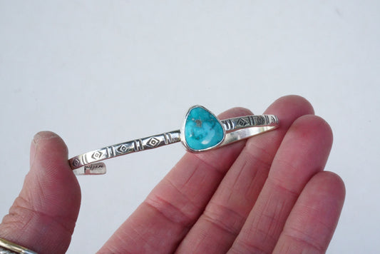 Stamped Cuff Bracelet (Carico Lake)