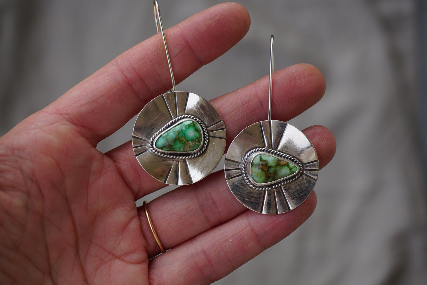 Medallion Drop Earring (Sonoran Gold)
