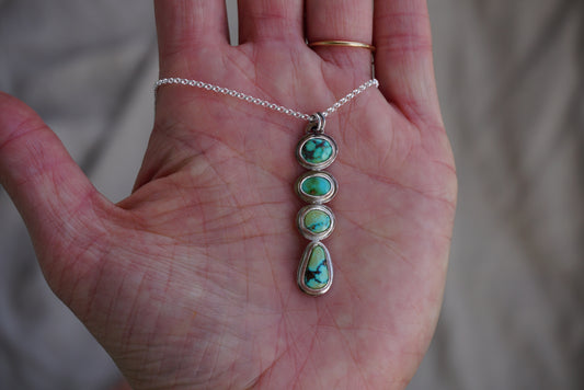 Treasure Mountain Turquoise Bar Necklace