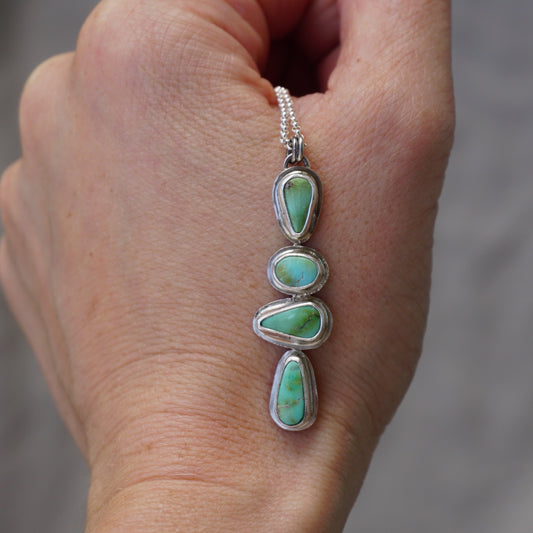Sonoran Gold Turquoise Bar Necklace