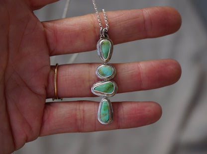 Sonoran Gold Turquoise Bar Necklace