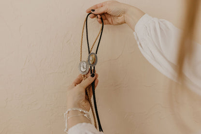 White Buffalo Bolo Tie
