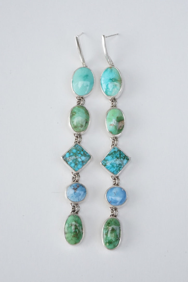 Cascade Statement Earring (Multi Stone)