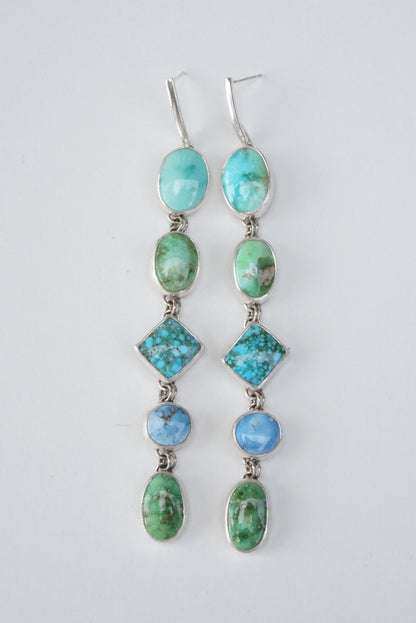 Cascade Statement Earring (Multi Stone)