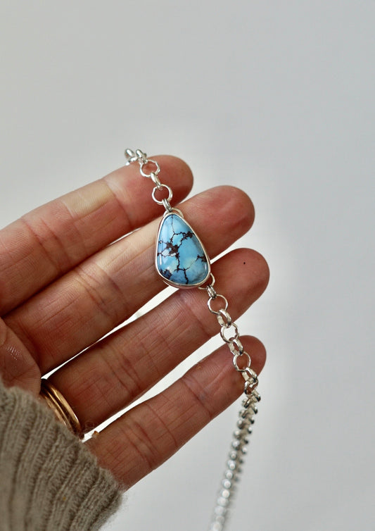 Turquoise Choker Necklace (Golden Hill)
