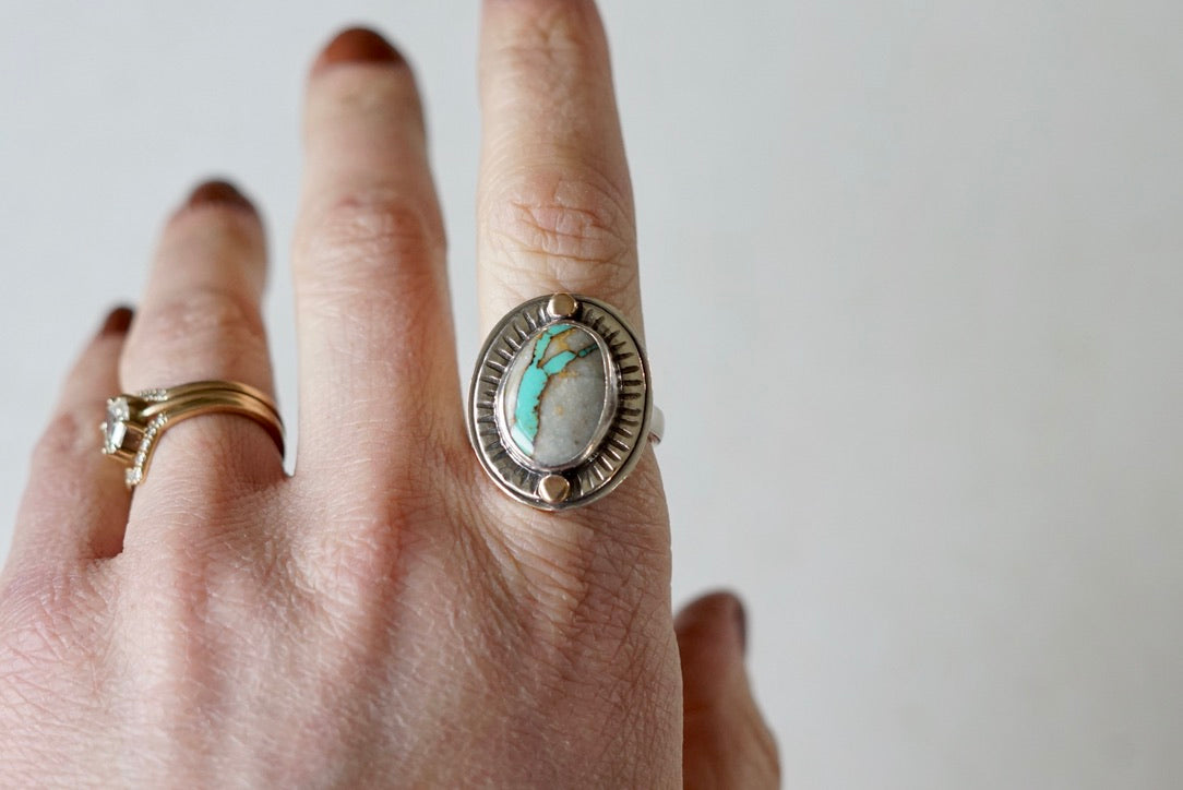 Small Sundial Ring (size 7.75)