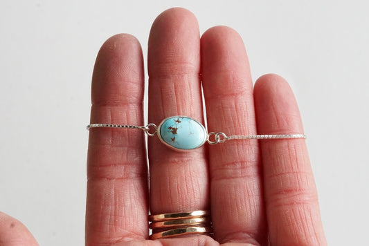 Box Chain Adjustable Bracelet (Golden Hill)