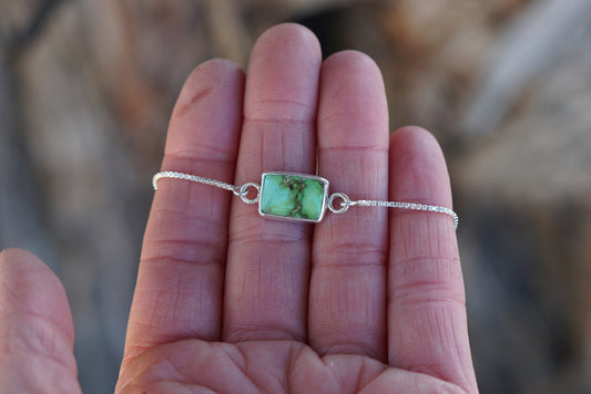 Box Chain Adjustable Bracelet (Sonoran Gold)