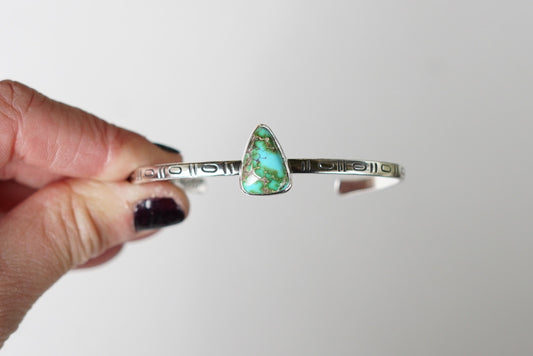 Stamped Cuff Bracelet (Sonoran Gold)