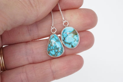 Turquoise Threader Earring (Kingman)