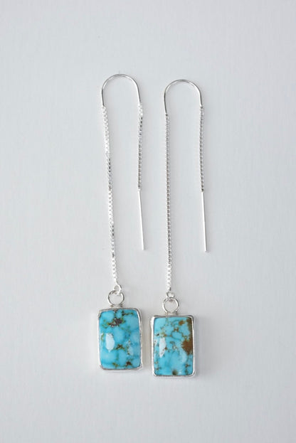 Turquoise Threader Earring (Kingman)