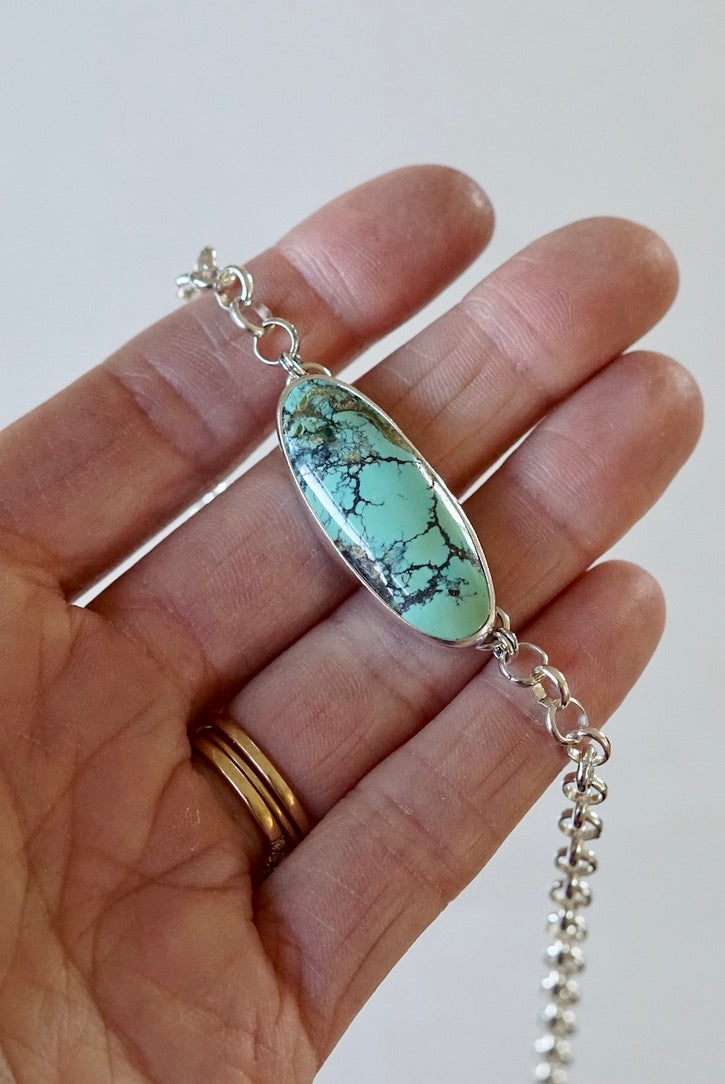 Turquoise Choker Necklace (Yungai)