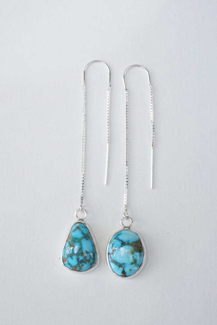 Turquoise Threader Earring (Kingman)