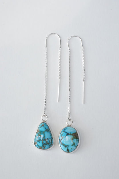 Turquoise Threader Earring (Kingman)