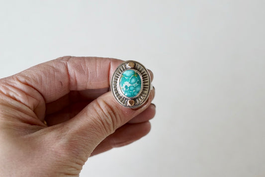 Small Sundial Ring (size 6.5)