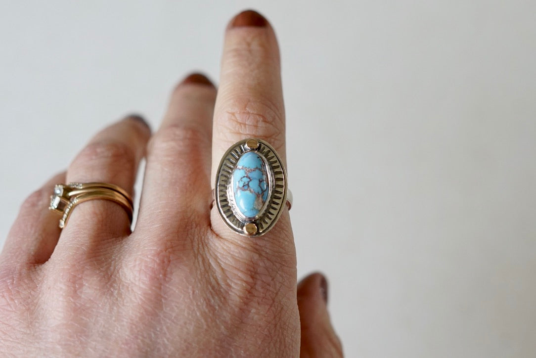Small Sundial Ring (size 7)