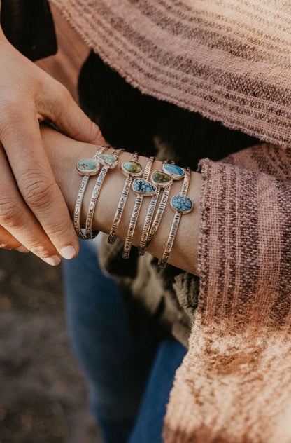 Stamped Cuff Bracelet (Sonoran Gold)