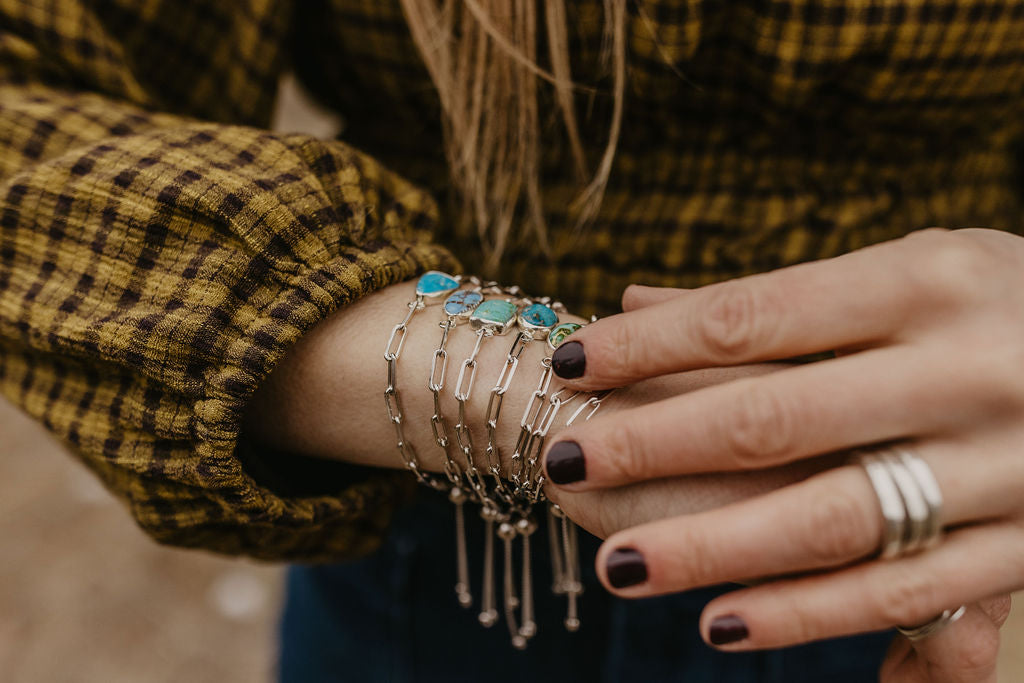 Cable Chain Adjustable Bracelet (Verde Valley)