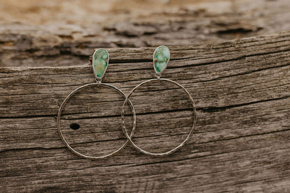 Hammered Organic Hoops (Verde Valley)