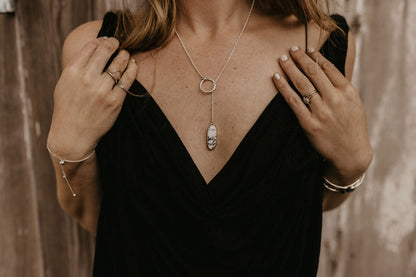 Lariat Necklace (White Buffalo)