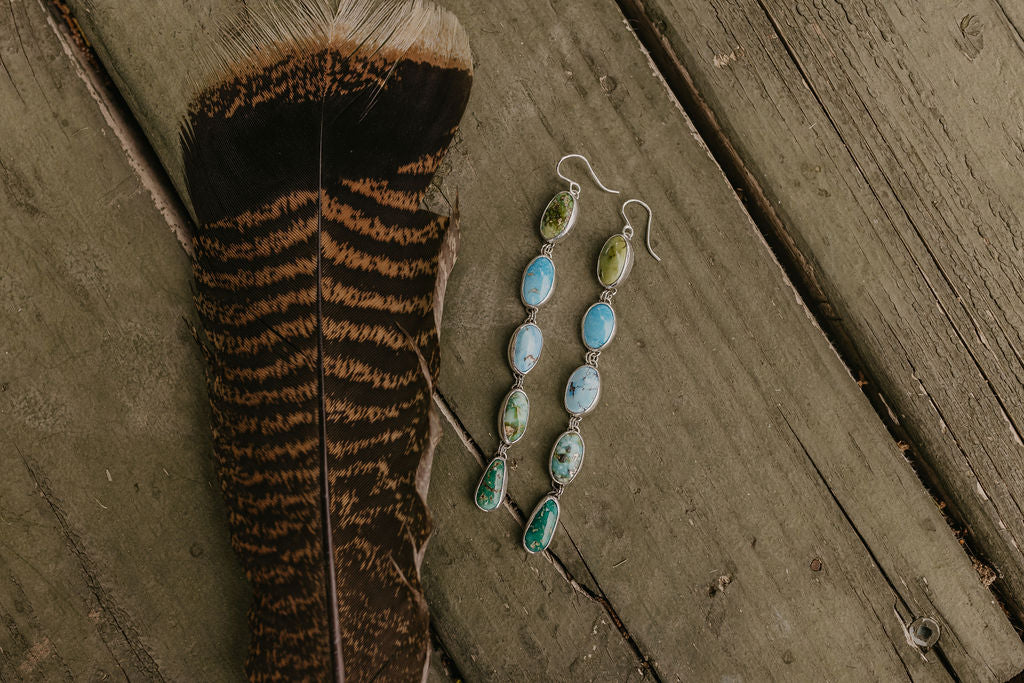 Cascade Statement Earring (Multi Stone)