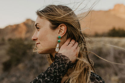 Cascade Statement Earring (Ivory Creek & Yungai)