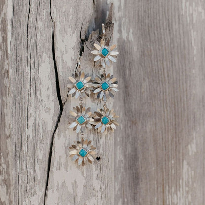 Daisy Drop Statement Earrings