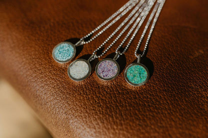 Inlay Pendant (Lavender Opal)